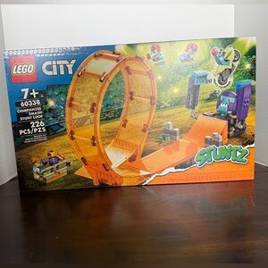 Lego City Orange and Purple Stunt Loop Playset